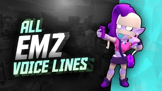 EMZ Voice Lines  Brawl Stars [upl. by Collier]