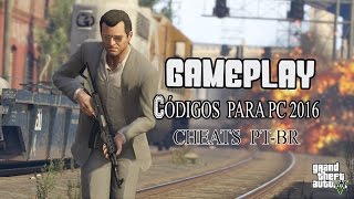 GAMEPLAY GTA 5  CODIGOS DE TRAPAÇAS  CHEATS 2016 [upl. by Covell]