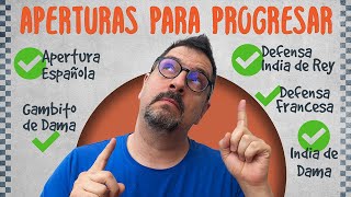 🚀 Las MEJORES APERTURAS de ajedrez para PROGRESAR 🚀 [upl. by Aisha]