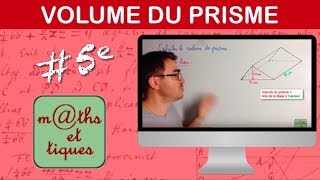 Calculer le volume dun prisme [upl. by Hildagard]