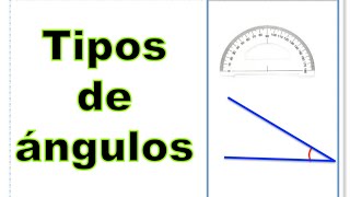 Tipos de ángulos  Matemáticas [upl. by Sension]