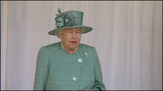 2020 Queens official birthday  Trooping the Colour at Windsor Castle [upl. by Brodench]