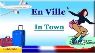 Learn French  Places Around Town  The City public places  buildings  Vocabulary lesson [upl. by Searby257]