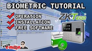 Biometric Zkteco with Software Tutorial Tagalog [upl. by Yrehc446]