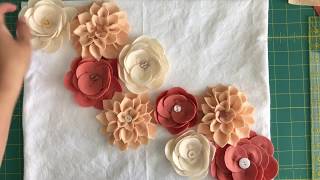 DIY Felt Flower Tutorial [upl. by Ydniw]