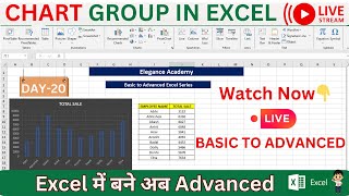 CHART GROUP in Excel  Basic to Advanced Excel Series  excel msexcel eleganceacademy [upl. by Philbo549]