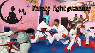 Karate fight practice in club 👍dashraththefighter karate martialarts wkf karatefight [upl. by Edmonds]