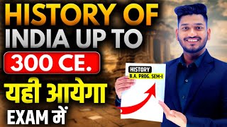 BA Program Sem 1st History of India from Earliest Times upto c300 CE Imp Ques with Ans DU SOL [upl. by Ahsia]