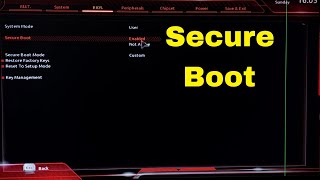 How to enable Secure Boot in GIGABYTE B450m Motherboard [upl. by Sukhum]