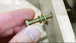 How to permanently secure a loose bolt or screw  Furniture Repair [upl. by Dowzall]