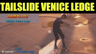 How to quotTailslide Venice ledgequot Guide amp Park Goals Venice Beach  Tony Hawk Pro Skater thps2 [upl. by Eejan]