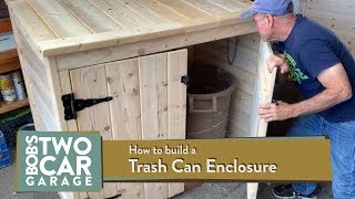 How to Build a Trash Can Enclosure [upl. by Meeharb]