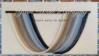 Easy DIY Yarn Wall Hanging  Boho Decor [upl. by Romano]