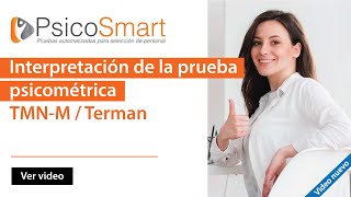 9 Interpretación de la prueba psicométrica  psicotécnica Terman del sistema PsicoSmart [upl. by Karwan]