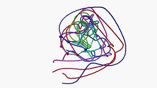 Nonuple 9 pendulum starting from vertical position  simulation  chaos [upl. by Mayes]