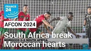 AFCON 2024 South Africa break Moroccan hearts to reach quarterfinals • FRANCE 24 English [upl. by Nylicaj539]