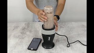 Ninja QB3001SS Fit Personal Blender Review Preparing Protein Shake [upl. by Brittney422]