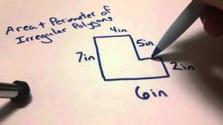 Math Tutorial Area amp Perimeter of Irregular Polygons [upl. by Irahcaz]