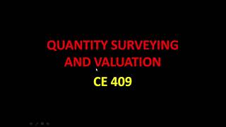 CE409 Quantity surveying and valuation part 1 KTU solved qn paper [upl. by Cyndi]