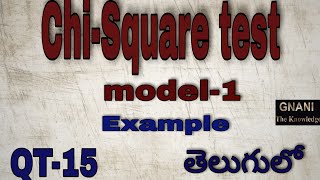 How to calculate ChiSquare model1 [upl. by Yejus]