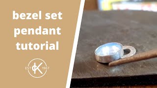 How To Make A Bezel Setting For A Cabochon Stone  12 Months Of Metal [upl. by Anairuy224]