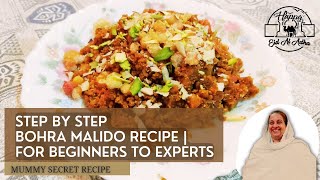 Eid Ul Adha Bohra Authentic Malido Recipe  Step by Step Bohra Special Malida for Beginners [upl. by Lahsram]