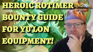 The EASIEST way to beat HEROIC Rotimer for Yulon equipment Hearthstone Mercenaries bounty guide [upl. by Nydia]