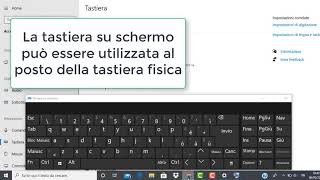 Come Aprire la Tastiera Virtuale in Windows 10 [upl. by Enyawed918]