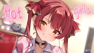 Nightcore  Hot Girls LyricsSped Up ShubaMusic [upl. by Ylil]