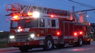 Wyomissing Fire Department New Ladder 79 Responding [upl. by Mychal286]