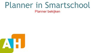 Planner in Smartschool  1  Planner bekijken [upl. by Romeu901]