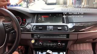 BMW 5 Series F10 F11 android headunit full installations [upl. by Dirraj54]