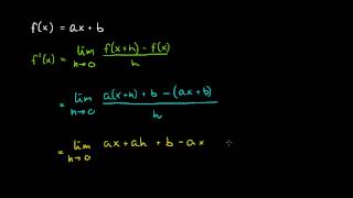 84  Derivasjonsregler 1  Bevis derivert av lineær funksjon 1T [upl. by Anawyt]