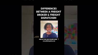 DIFFERENCES BETWEEN A FREIGHT BROKER amp FREIGHT DISPATCHER WFH 20242025 [upl. by O'Mahony882]