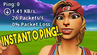 ULTIMATE 0 PING GUIDE in Fortnite How to Get 0 Ping amp Lower Ping [upl. by Nelac]