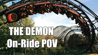 Demon OnRide POV Six Flags Great America [upl. by Eilsehc318]