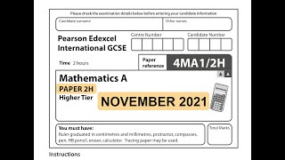 IGCSE Mathematics November 2021  4MA12H [upl. by Llenyaj232]