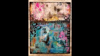 Mixed media abstract quotTrust the processquot Sunday Inspirationquot [upl. by Kant]