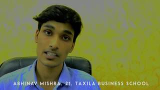 Tell me about Yourself Abhinav at Taxila Business School Who am I [upl. by Anehta497]