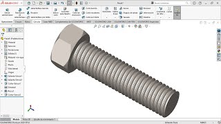 Tutorial SolidWorks Tornillo [upl. by Renzo]