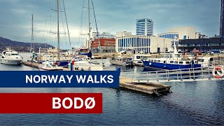 Norway Walks 4K Bodø  A Walking Tour of Northern Norways Second Biggest City [upl. by Colver]