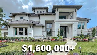 ULTRA LUXURY MODERN CONTEMPORARY CUSTOM MODEL HOUSE TOUR NEAR HOUSTON TEXAS  1600000 [upl. by Sert]