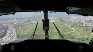 Cockpit View Of Kathmandu  Kathmandu Airport  NEPAL [upl. by Allez]