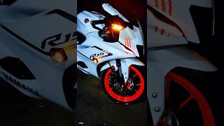 R15 V4 White Colur Modification r15 r15v4 bike shorts [upl. by Atterbury]