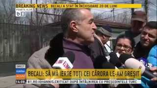 Gigi Becali declaratii la iesirea din penitenciar [upl. by Svirad]