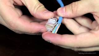 How To Make RJ45 Network Patch Cables  Cat 5E and Cat 6 [upl. by Salbu930]