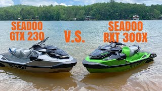 2020 SEADOO RXT 300 VS 2020 SEADOO GTX 230 LIMITED [upl. by Yorztif]