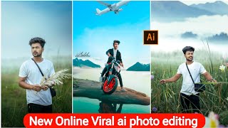 New Online viral Ai background change photo editing  instagram trending cinematic photo editing [upl. by Jodee]