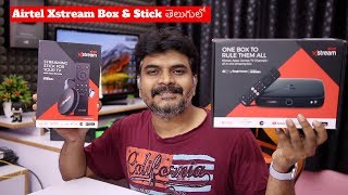 Airtel Xstream Smart Box amp Xstream Stick Review ll in Telugu ll [upl. by Dodd551]