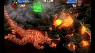 Godzilla Unleashed  Obsidius vs Baragon [upl. by Nytsyrk]